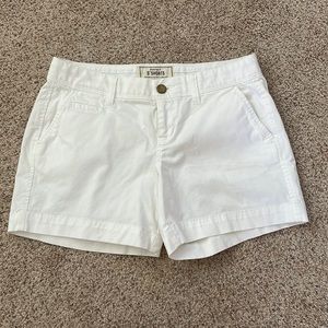 White khaki shorts